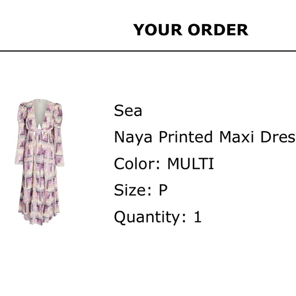 Sea New York Purple and Pink Maxi Dress - Picture 5 of 5